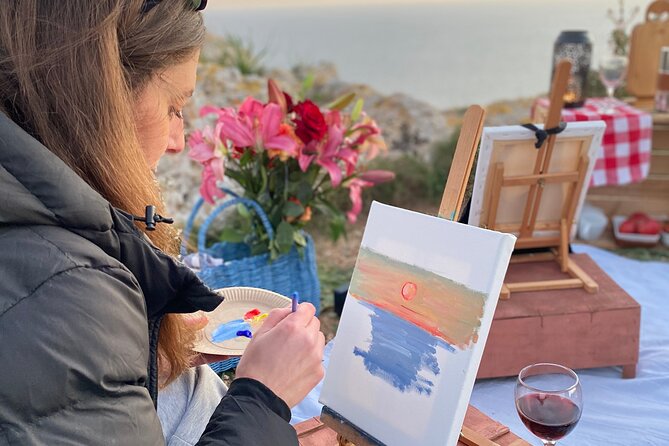 Art Experience with Wine - Terrace views and weather reality in Malta