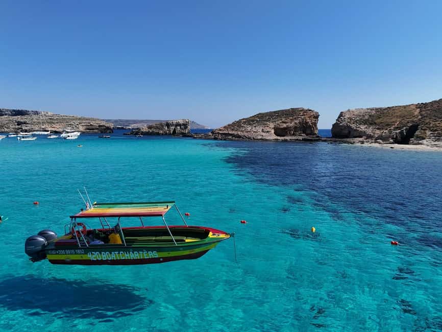 Blue Lagoon: Comino & Crystal Lagoon Private Speedboat Malta - Private speedboat timing and Darren, the skipper you feel right away