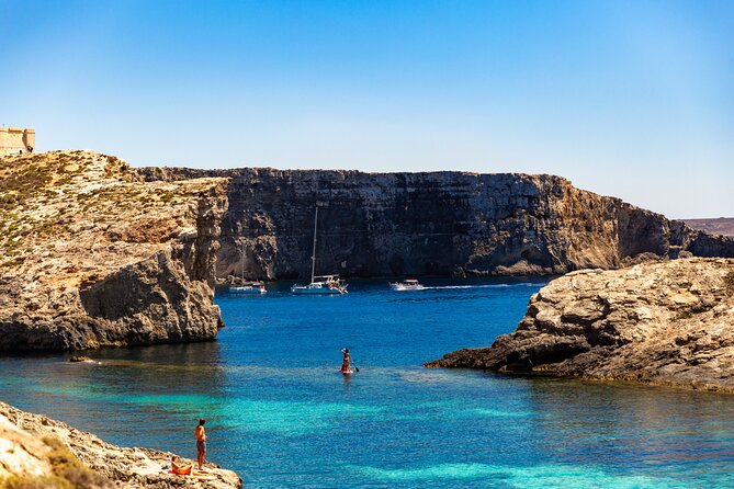 Blue Lagoon, Comino & Sea Caves - From Bugibba to Blue Lagoon, the point is the water