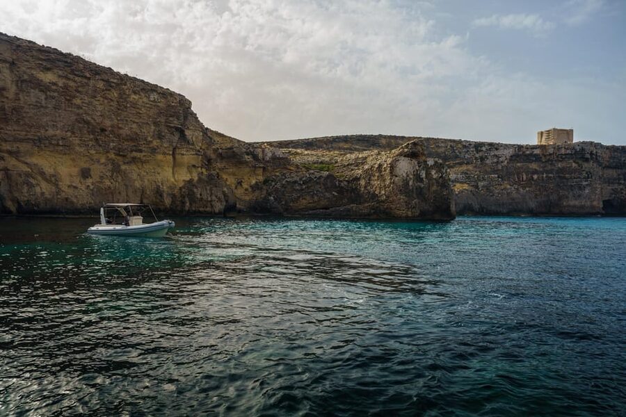 Blue Lagoon, Crystal Lagoon & Comino Caves Private Boat Tour - Stop 2: Crystal Lagoon, the calm-water break you will actually remember