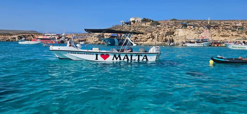 comino and blue lagoon private boat - Blue Lagoon photo stop: time to get your shots without stress