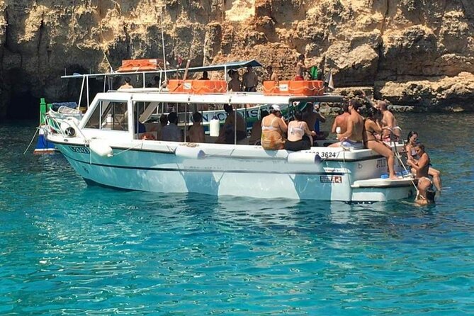 Comino and Gozo Private Boat Tour : Julie Pearl Boat - Santa Marija Bay for a quieter Comino feel