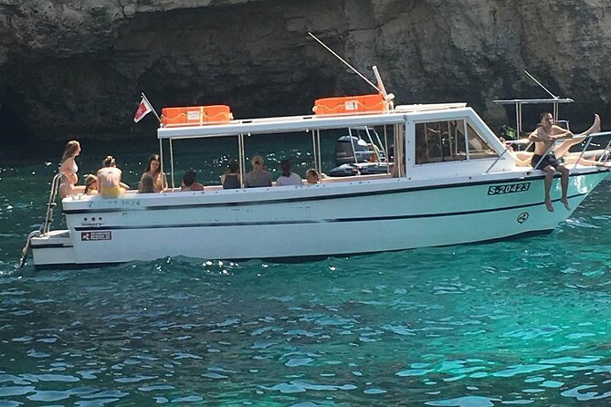 Comino and Gozo Private Boat Tour : Julie Pearl Boat - Santa Maria Caves: short visit, cave systems, and film-set vibes