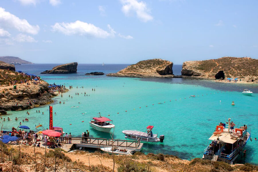 Comino & Blue Lagoon Cruise inc Photo Stop at Crystal Lagoon - The Crystal Lagoon photo stop: quick color, don’t expect a full break