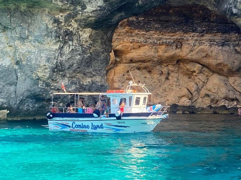 Comino: Blue Lagoon, Crystal Lagoon and Sea Caves Boat Tour - Blue Lagoon Stop: Timing the Free Pass and Choosing Your Style
