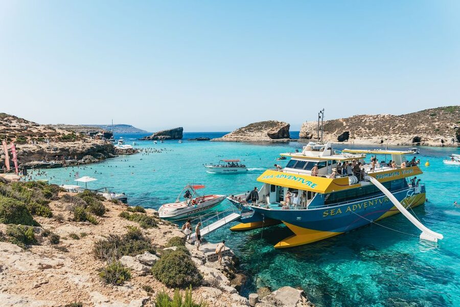 Comino: Blue Lagoon, Crystal Lagoon, and Seacaves Tour - Bugibba Jetty to Comino: The 6-Hour Catamaran Day in Plain Terms