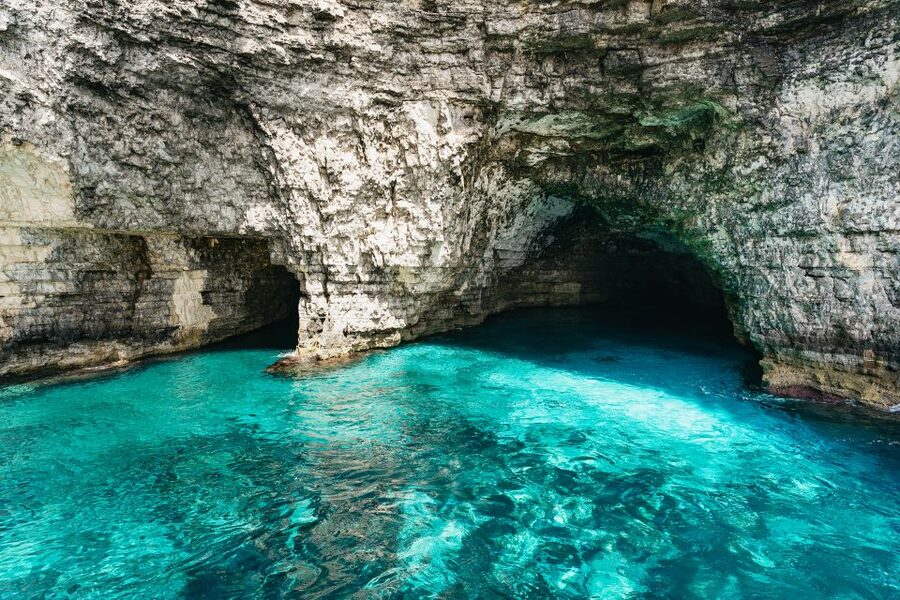 Comino: Blue Lagoon, Crystal Lagoon, and Seacaves Tour - Sea Cave Cruising Near Santa Maria Caves: Photos Without the Wait