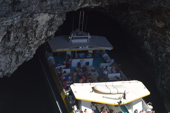 Comino Island: including Blue Lagoon, Crystal Lagoon & sea caves - The cruise out: St Paul’s Island views plus sea caves for photos