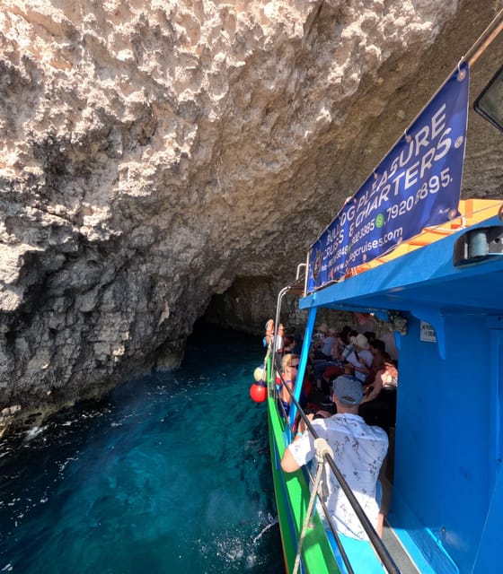 Comino: Private boat tour with Snorkeling activities & caves - Santa Maria Caves: the inside pond swim (and a Monte Cristo detail)