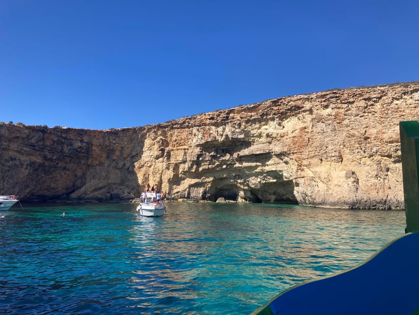 Comino: Private boat tour with Snorkeling activities & caves - Pickup at Cirkewwa or Gleneagles, then you’re off
