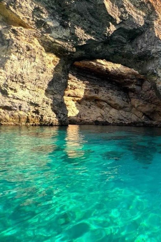 Comino Private Boat Tours: Blue/Crystal Lagoon, Malta & Gozo - Roofless Cave: a cave stop with guided time, not just a photo from the rail