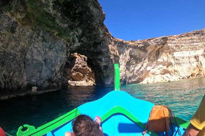 Comino Private Boat with Snorkeling and Cave Sightseeing - Crystal Lagoon: snorkeling, cave shortcuts, and that Saint Mary tower atmosphere