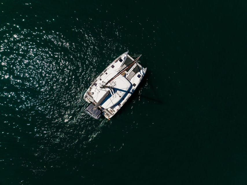 Evening Catamaran Charter - The water plan: swimming, snorkeling, and stand-up paddleboarding
