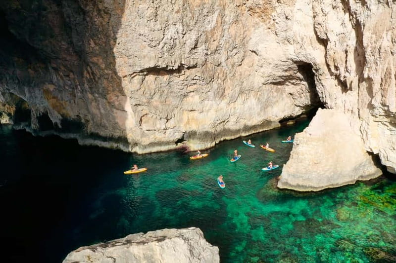 Explore Malta’s Blue Grotto by SUP - Finding the Meeting Point at RF92+VWH (Yoga Malta, Il-Qrendi)