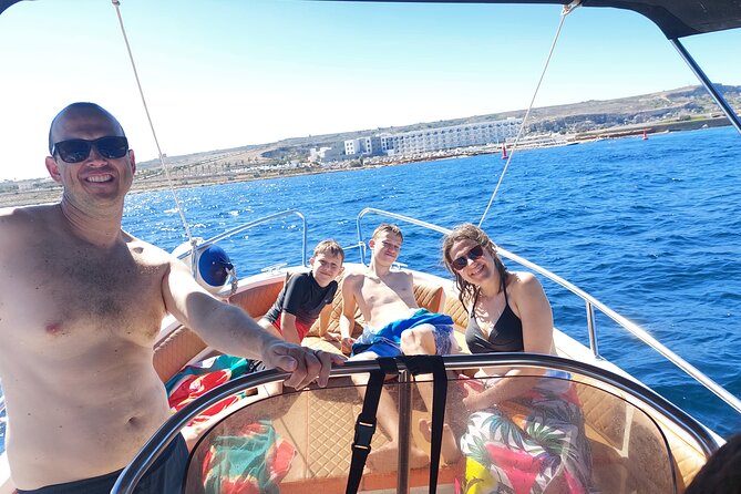 Family Private Boat Trip, Blue Lagoon, Malta, Comino & Gozo - The 4-Hour Route: Hondoq Bay To Santa Maria Caves (Stop By Stop)