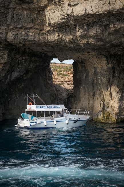 From Gozo:Around Comino, Blue Lagoon, Crystal Lagoon & Caves - Why Comino by small boat feels better than big-boat chaos