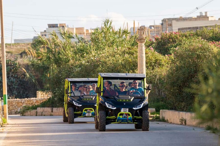 From Malta: All Inclusive Gozo Jeep Safari Tour + Comino - Ta’ Ċenċ Cliffs, Xlendi, and Knight’s Wash House: the first big view hits