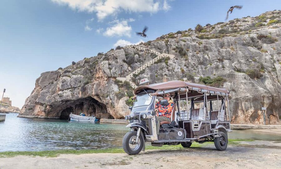 From Malta: Gozo Tuk-Tuk Tour with Comino Mini Cruise - Gozo by tuk-tuk, minus the driving chaos