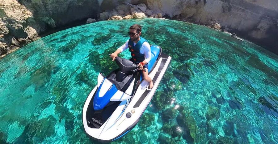 From Mellieħa: Comino, Blue Lagoon, and Gozo Jet Ski Tour - Blue Lagoon and Crystal Lagoon: what you came for