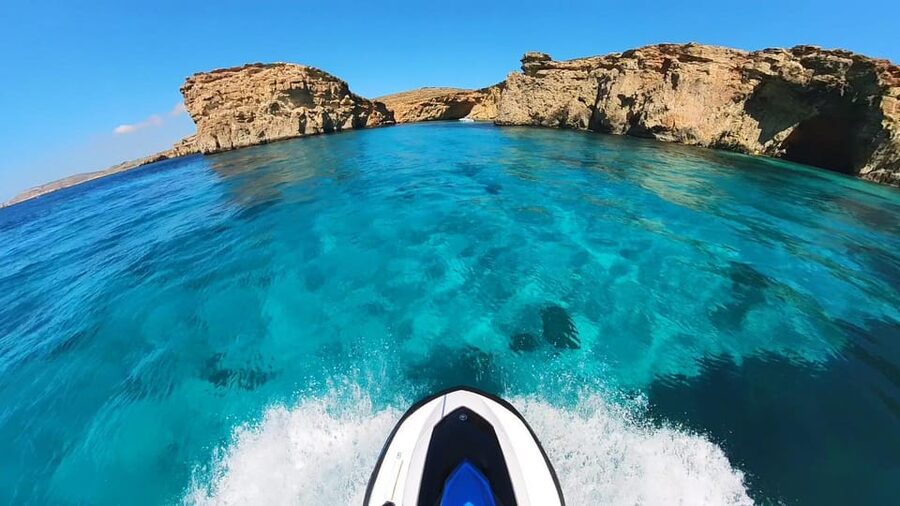 From Mellieħa: Comino, Blue Lagoon, and Gozo Jet Ski Tour - Swim stop in summer, plus snorkel gear