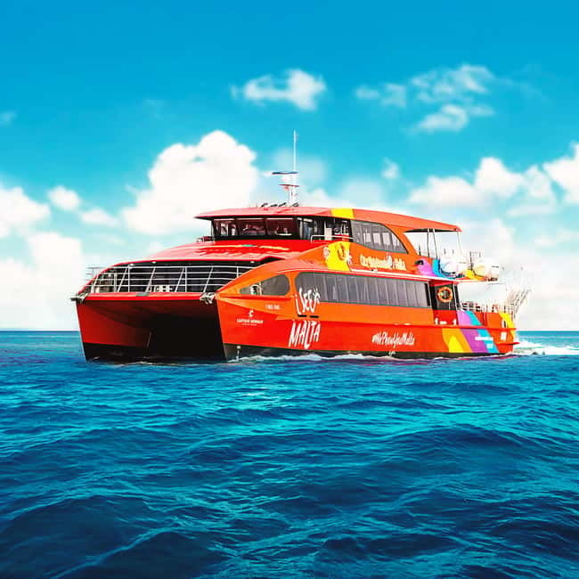 From Sliema/Bugibba: Best of Gozo & Comino Catamaran Tour VT - Inside The Catamaran: Air-Conditioned Comfort Plus Real Views