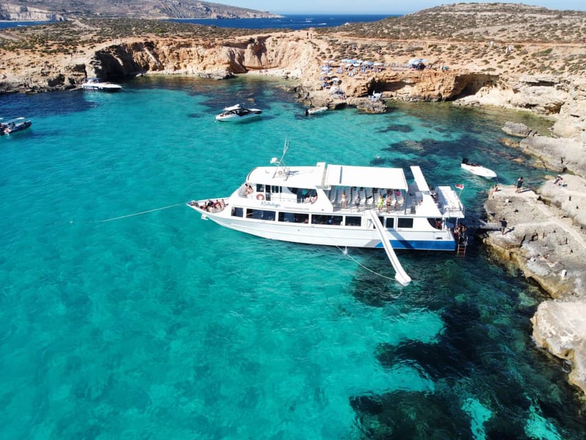 From Sliema: Gozo, Comino and Blue Lagoon Cruise - Crystal Caves of Comino and the return cruise to Sliema