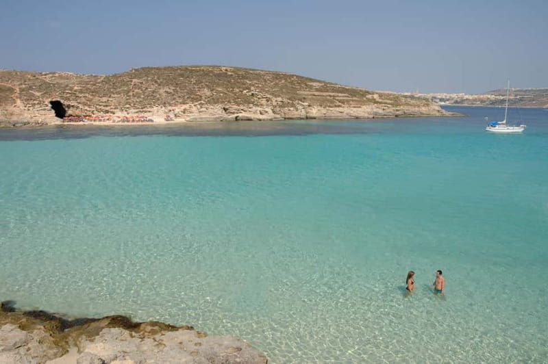 From Sliema or Bugibba: Comino Blue Lagoon Round Trip Ferry - The Mandatory Blue Lagoon Access QR Code (Do This First)