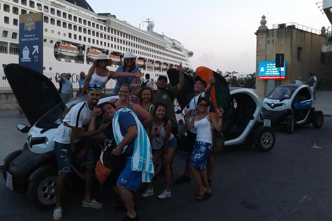 FULL Day Eco Twizy 2 seater self drive Malta tour - Valletta Waterfront Pickup and Your First Minutes Behind the Wheel