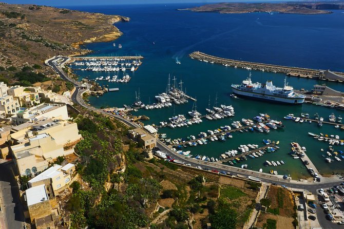 Full-Day Gozo Island Tour from Valletta - San Lawrenz and Dwejra cliffs: Fungus Rocks plus the sea-arch ruins