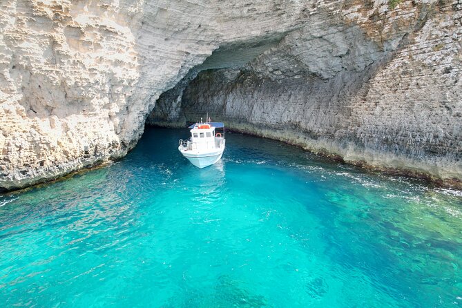 Full Day Private Boat Charters Malta: Blue Lagoon, Comino & Gozo - From Cirkewwa to Comino, the day starts fast