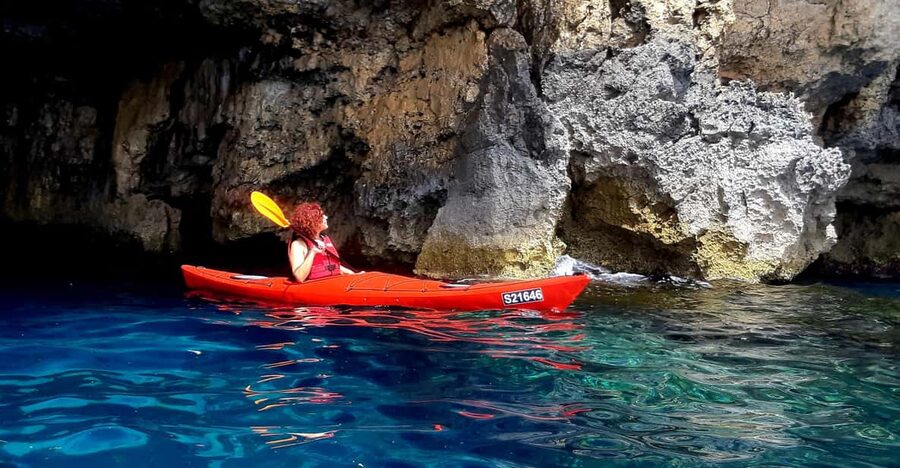 Gozo: Comino and Blue Lagoon Guided Kayaking Adventure - Starting at Hondoq Bay: Getting on the Water Quickly