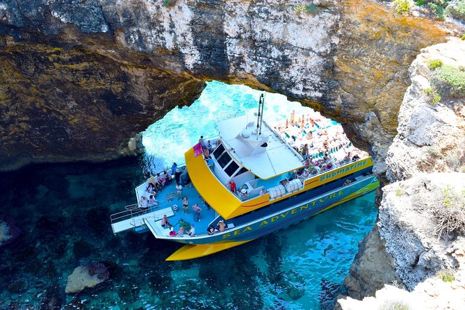 Gozo & Comino Islands, Blue Lagoon & Seacaves Tour - Setting sail from Bugibba Jetty: what the sea portion is really like