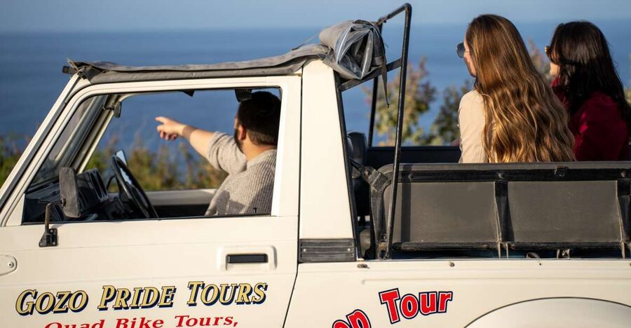 Gozo: Customizable Private Guided UTV Tour with Lunch - Pickup and timing: what your morning likely looks like