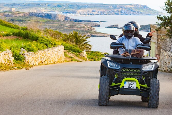 Gozo Quad Bike Day Tour - All-inclusive + Blue Lagoon - Morning handoff: pickup, boat crossing, and the quad briefing