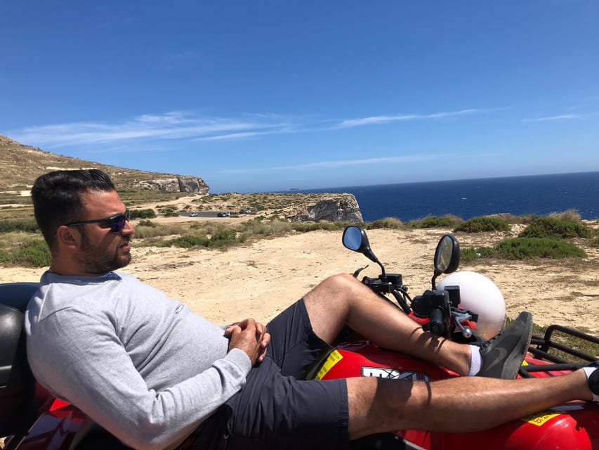 Malta: 4 hour Quad Bike Island Tour - Stop 1 to Stop 2: From ST Rentals to Top of the World (40 minutes)