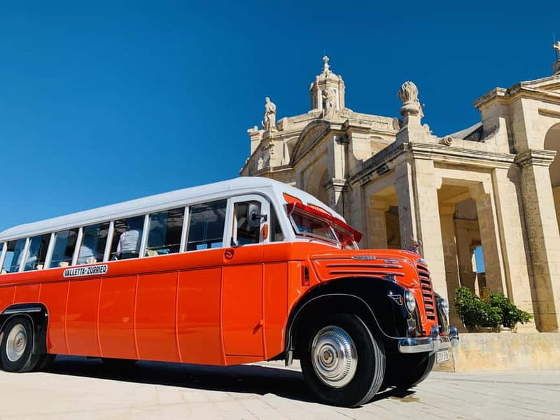 Malta: 5 hr Vintage Bus Tour - Mdina & Blue Grotto inc. food - Marsaxlokk Fishing Village: A Fast Hit of Local Life and Photo Time