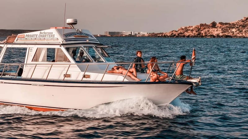 Malta: Blue lagoon and Gozo with Crystal Lagoon Sea Caves - Blue Lagoon anchoring: swimming time, optional cave add-on, and landing options