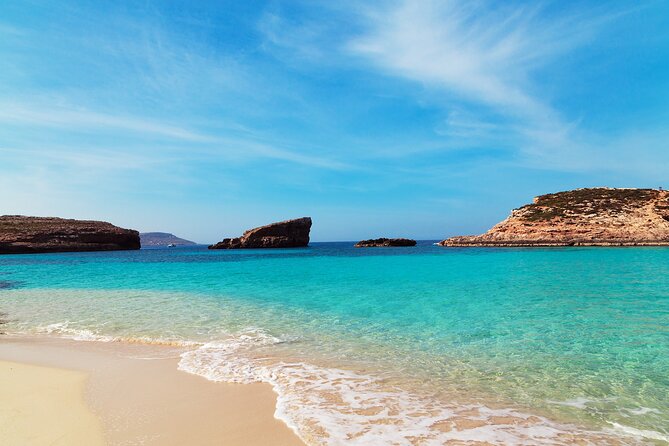 Malta: Blue Lagoon, Crystal Lagoon, Sea Caves, Comino & Gozo - Santa Maria Caves and Elephant Rock: finish with visuals