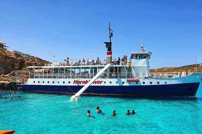 Malta: Comino, Blue Lagoon & Caves - swim, snorkel & slide - Food and drinks: affordable onboard, plus island options