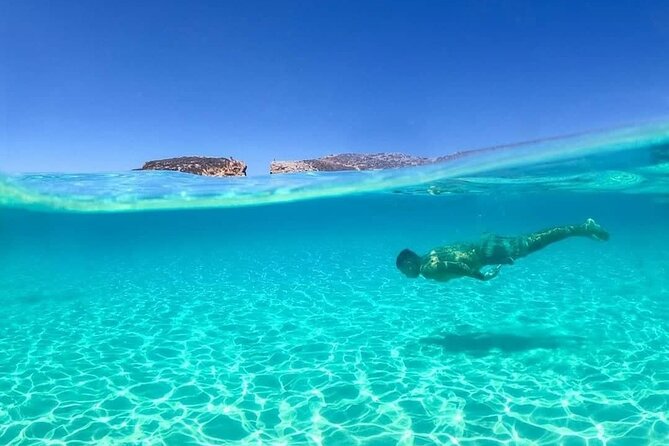 Malta: Comino, Blue Lagoon & Caves - swim, snorkel & slide - Malta coast to the cave zone: Mellieha Bay and Ħaġrax