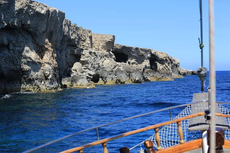 Malta: Comino, Blue Lagoon, + Sea Caves Day Trip - Sea caves and rock formations: the payoff is seeing them from water level