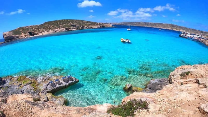 Malta: Comino, Santa Maria Bay, Blue Lagoon & Sea Caves Tour - The route past St. Paul’s Island and toward Gozo harbor