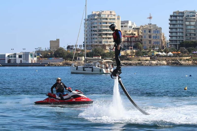 Malta: Flyboard Teaser Flight (20min) - First Jet Ski, Then You Fly: How the 20-Minute Structure Works
