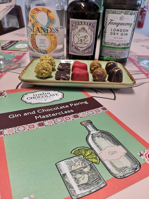 Malta: Gin and Chocolate Pairing Workshop - The setup: a guided gin pairing workshop with a real Maltese connection