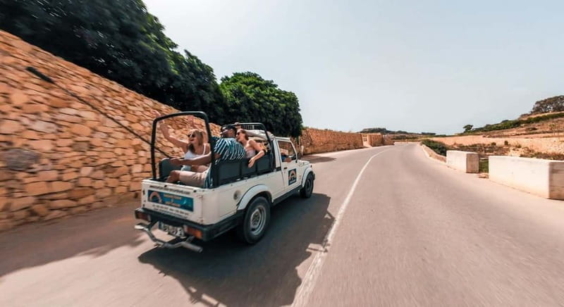 Malta: Gozo 4x4 Jeep Tour Comino & Crystal Lagoon Cave - Xagħra to Ggantija: caves and temple country in one sweep