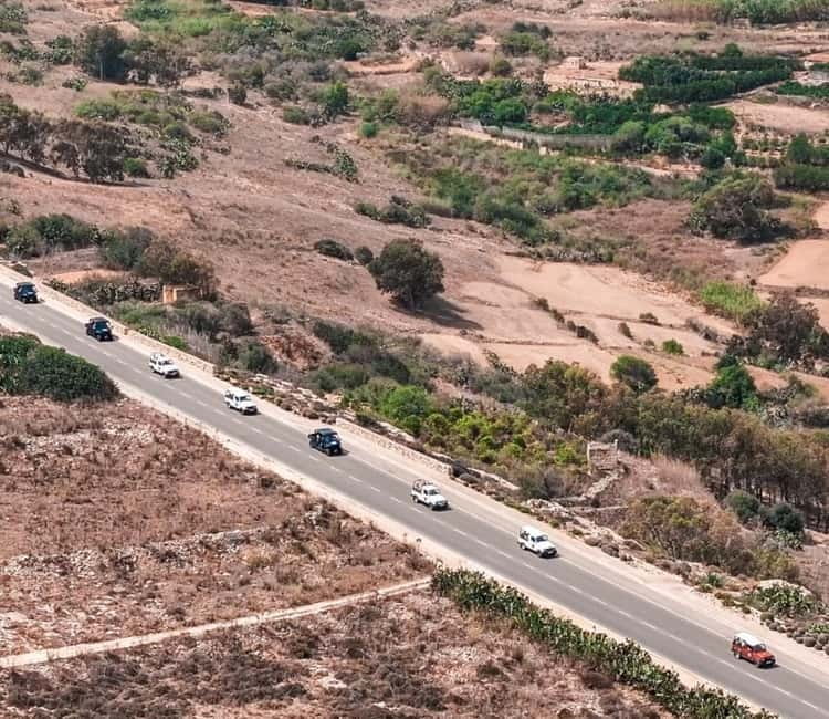 Malta: Gozo 4x4 Jeep Tour Comino & Crystal Lagoon Cave - First jeep viewpoints: Mgarr Harbour and Qala Belvedere