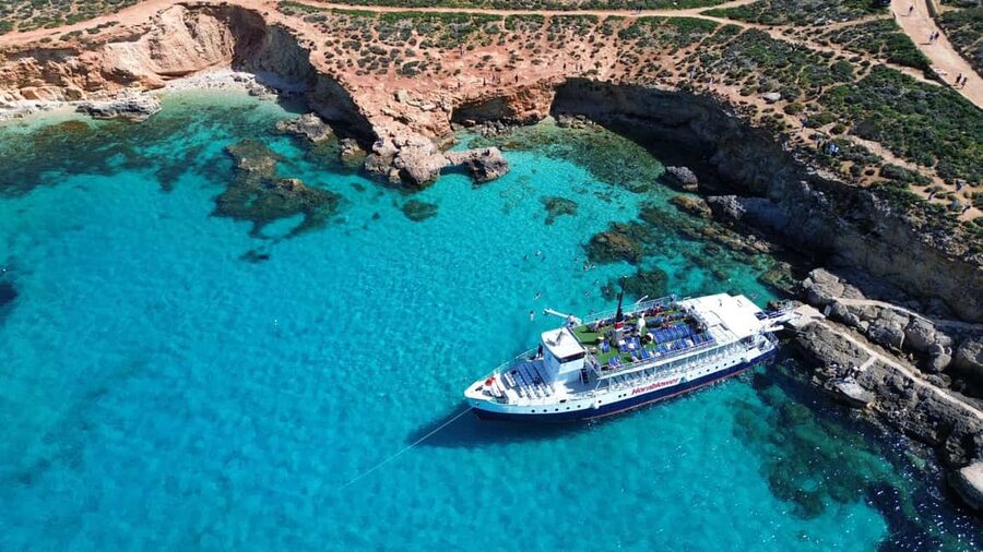 Malta: Gozo, Comino & Blue Lagoon Cruise - swim & sightsee - From Malta’s north coast to Comino caves, expect real “by sea only” photo angles