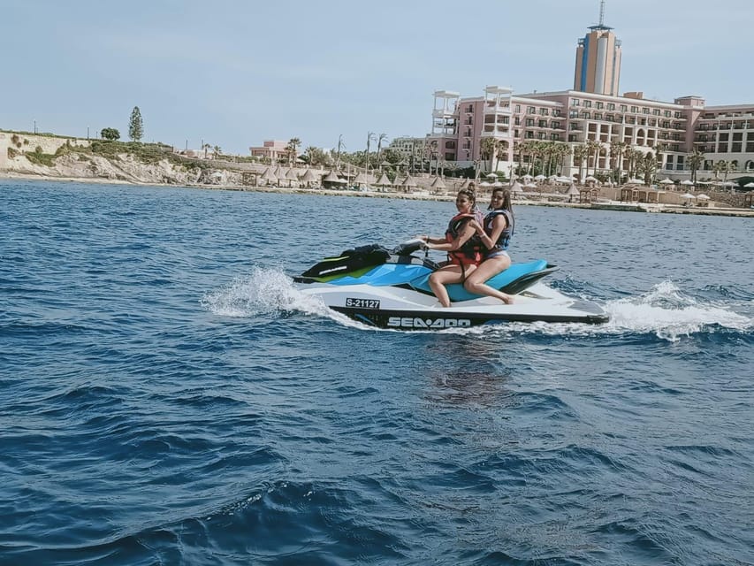 Malta: Jet Ski Safari to St. Paul's Islands or St Thomas Bay - St George’s Bay Start: From a Black Gate to Jet Ski Speed