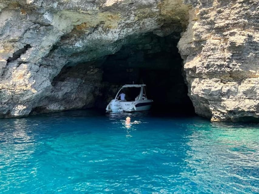 Malta: Private Boat Cruise with Caves, Beaches & Swim Stops - Crystal Lagoon and the calmer side of Comino waters