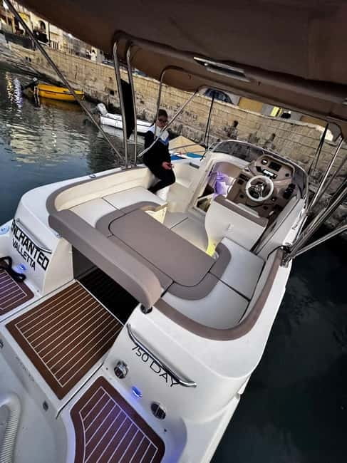 Malta: Private Boat Cruise with Caves, Beaches & Swim Stops - Santa Maria Bay and San Niklaw Bay: pick your vibe, then repeat it